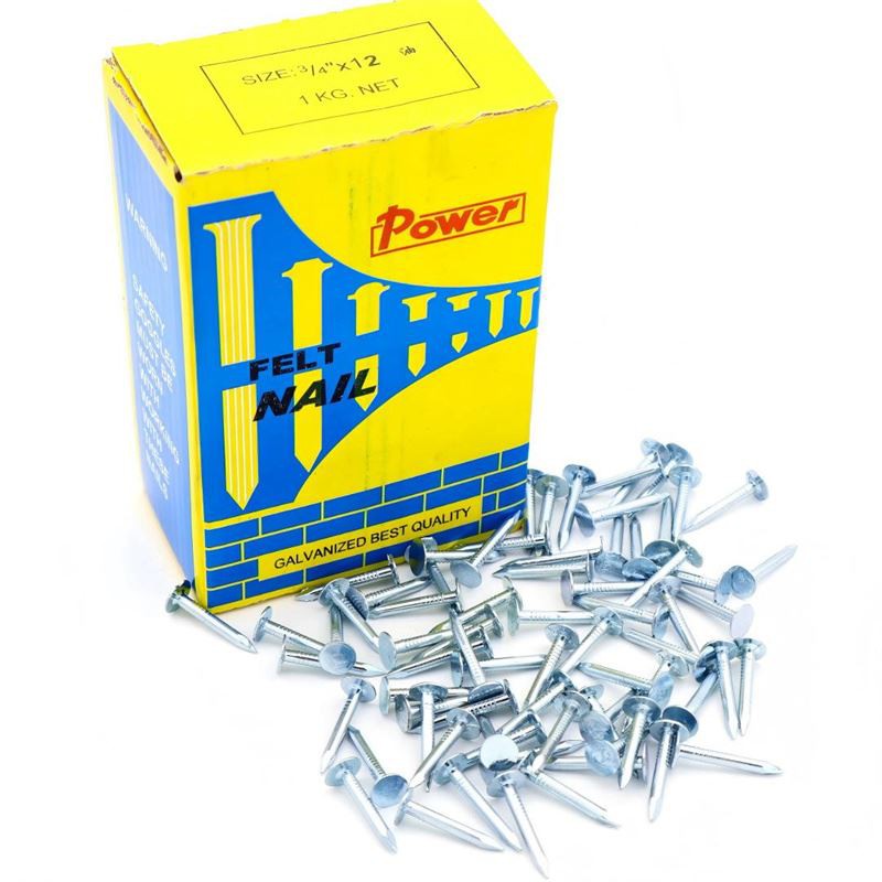 Hoelion Clout Galfanedig wedi'u trochi'n boeth