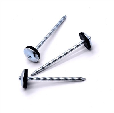 Ewinedd Toi Pen Ymbarél Twist Shank gyda Golchwr